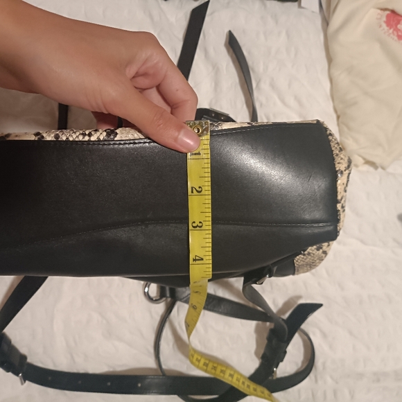 AllSaints leather snakeskin print backpack - Picture 9 of 9
